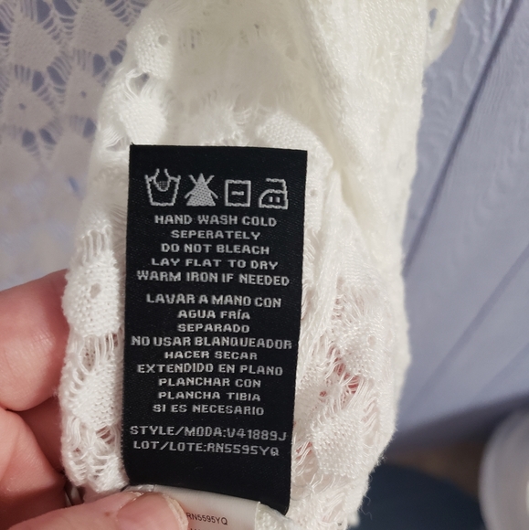 Cropped white cardigan, petite XL - Picture 5 of 5